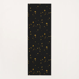 Gold Flakes Black Yogamatte