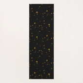 Gold Flakes Black Yogamatte (Rückseite)