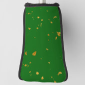 Gold Flakes on Emerald Green Golf Headcover (Rotieren 90)