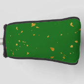 Gold Flakes on Emerald Green Golf Headcover (Vorderseite)