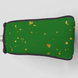 Gold Flakes on Emerald Green Golf Headcover