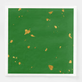 Gold Flakes und Emerald Green Serviette (Vorderseite)