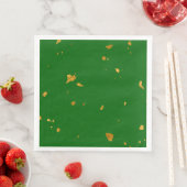 Gold Flakes und Emerald Green Serviette (Beispiel)