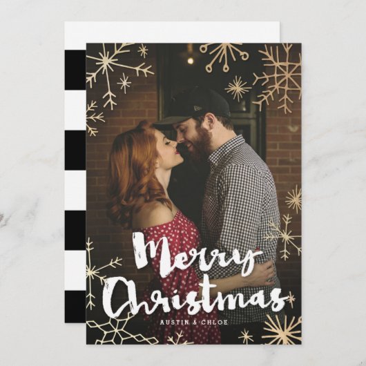 Gold Flakes Weihnachten (Vorne/Hinten)