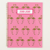 Gold Flamingo Planner Planer (Vorderseite)