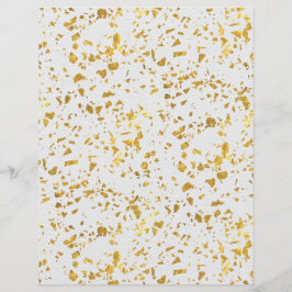 Gold Flecked Scrapbook Paper