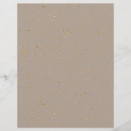 Gold Flecked Scrapbook Paper