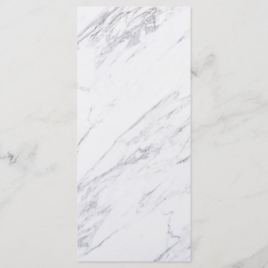 Gold Flecks & Marble Wedding Menu Menükarte (Rückseite)