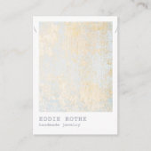 Gold Flecks Necklle Display Business Card Visitenkarte (Vorderseite)