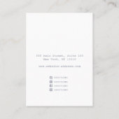 Gold Flecks Necklle Display Business Card Visitenkarte (Rückseite)