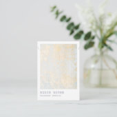Gold Flecks Necklle Display Business Card Visitenkarte (Stehend Vorderseite)