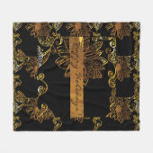 Gold Fleecedecke (Vorderseite (Horizontal))