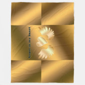 Gold Fleecedecke (Vorderseite)