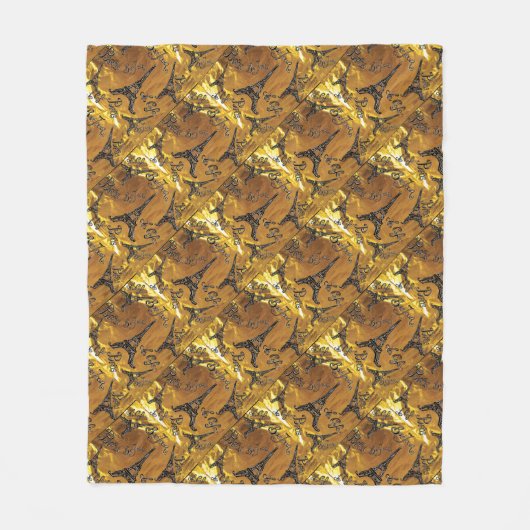 Gold Fleecedecke (Vorderseite)