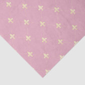 Gold Fleur-de-Lis Dusky Pink Seidenpapier (Ausschnitt)