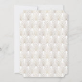 Gold Fleur-de-lis Great Gatsby 20s 50th Birthday Einladung (Rückseite)