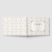 Gold Fleur-de-lis Great Gatsby 20s Style Wedding Gästebuch (Voll)