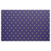 Gold Fleur-de-Lis (groß) Midnight Blue Stoff (Yard (91,4 cm))