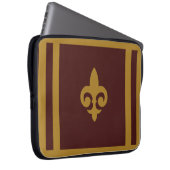 Gold Fleur-de-lis Laptopschutzhülle (Vorne Rechts)