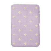 Gold Fleur-de-Lis Lilac Badematte (Vorderseite Vertikal)