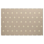 Gold Fleur-de-Lis mit Lines Brown (groß) Stoff (Yard (91,4 cm))