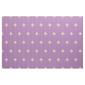 Gold Fleur-de-Lis mit Lines Lilac (groß) Stoff (Yard (91,4 cm))