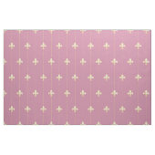 Gold Fleur-de-Lis mit Rosa (groß) Stoff (Yard (91,4 cm))