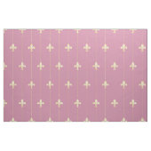 Gold Fleur-de-Lis mit Rosa (mittlerer Maßstab) Stoff (Fat Quarter (45,7 x 55,9 cm))