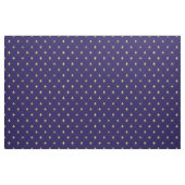 Gold Fleur-de-Lis (mittlerer Maßstab) Midnight Blu Stoff (Yard (91,4 cm))