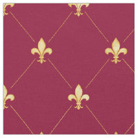 Gold Fleur-de-Lis (mittlerer Maßstab) Roter Wein