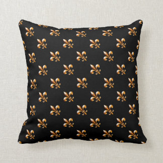 Gold Fleur de Lis New Orleans Kissen