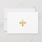 Gold Fleur-de-Lis Note Card Dankeskarte (Vorderseite)