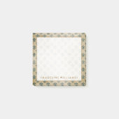 Gold Fleur-De-Lis Post-it Klebezettel (Vorderseite)