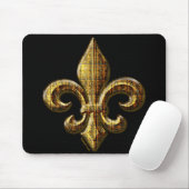 Gold Fleur Mousepad (Mit Mouse)
