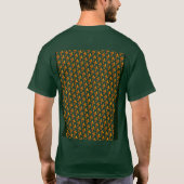 Gold Fleurs de Lis Pattern T - Shirt (Rückseite)