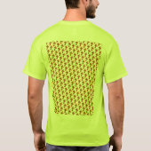 Gold Fleurs de Lis Pattern T - Shirt (Rückseite)