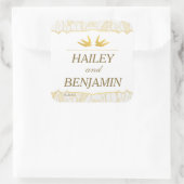 Gold Flora Bliss Stickers (Tasche)