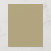 Gold Floral 25 th Wedding Anniversary Paper Sheet (Rückseite)