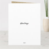 Gold Floral American Auntie Birthday Karte (Rückseite)