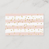 Gold Floral April Duschschlürcher Raffle Begleitkarte (Rückseite)