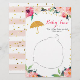 Gold Floral April Duwers Baby Showers Baby Face