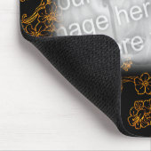 Gold Floral Art Ihr Foto Mousepad (Ecke)