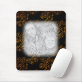 Gold Floral Art Ihr Foto Mousepad (Mit Mouse)