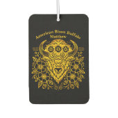 Gold floral Bison Art mit viel Liebe zum Detail Autolufterfrischer (Vorderseite)