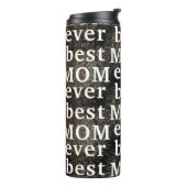 Gold Floral Black Modern MAMA | beste MAMA je Thermosbecher (Nach links gedreht)