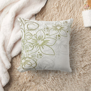 Gold Floral Blumen Wurfkissen Kissen