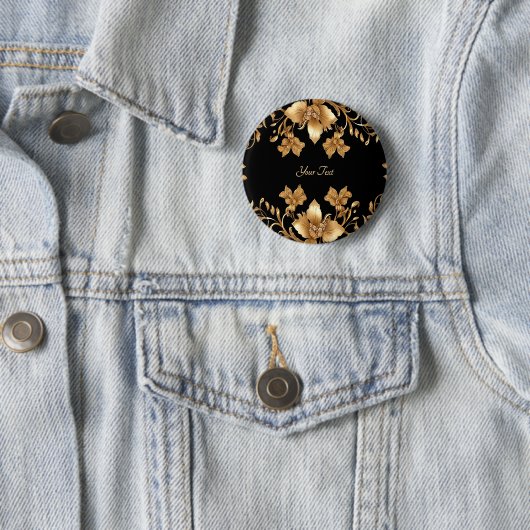 Gold Floral Button (Beispiel)