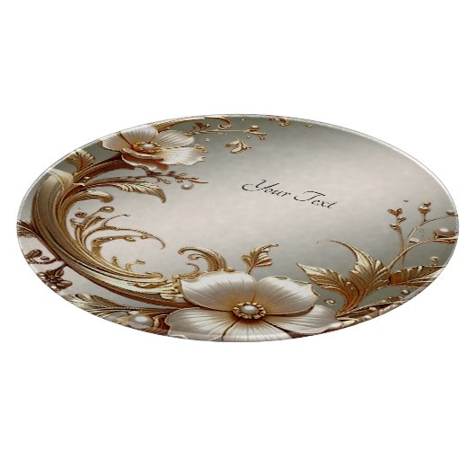 Gold Floral Cutting Board Schneidebrett (Ecke)
