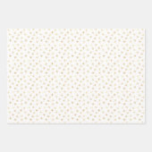 Gold Floral Dandelion Geschenkpapier Set (Vorderseite 3)