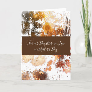 Gold Floral Daughter-in-Law Mother's Day Card Karte